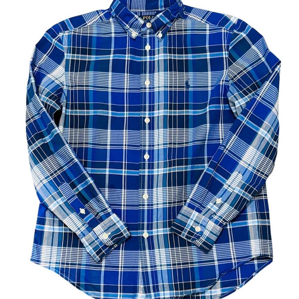 Polo Ralph Lauren Kids Blue Striped Button Down Shirt